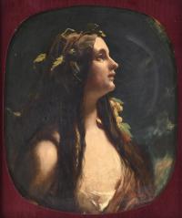 449-RAMÓN MARTÍ ALSINA (1826-1894). "PORTRAIT OF A GIRL IN PROFILE".