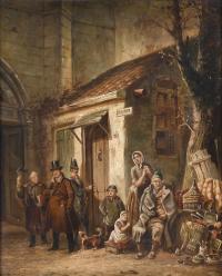 447-19TH CENTURY EUROPEAN SCHOOL. "THE EVICTED".