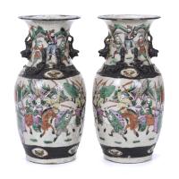 248-PAIR OF CHINESE NANKIN VASES, 20TH CENTURY. 