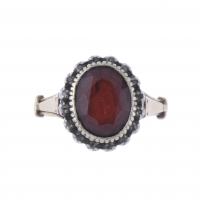 7-GARNET RING.