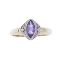 8-AMETHYST RING.