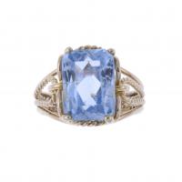 1-AQUAMARINE RING.