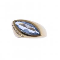 4-SHUTTLE RING WITH BLUE TOPAZ.