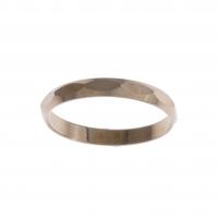 82-FACETED GOLD WEDDING RING.