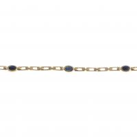 289-LINKS BRACELET WITH SAPPHIRES.