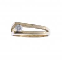 14-DIAMOND SOLITAIRE RING.