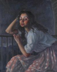 810-ANGEL GARAVILLA (1906-1961).  "GITANA".