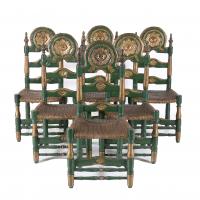 554-SIX CATALAN CHAIRS, EARLY 20TH CENTURY.