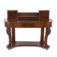 502-VICTORIAN STYLE DESK, EARLY 20TH CENTURY.