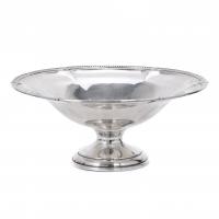 11-EMPIRE STYLE SILVER CENTREPIECE, 20TH CENTURY. 