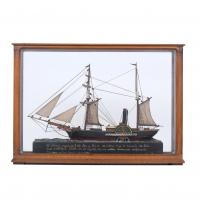20046-MAQUETA DEL BARCO "SIRIUS" A VAPOR, SIGLO XX. 