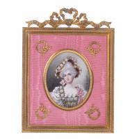 313-SECOND HALF OF 19TH CENTURY FRENCH SCHOOL. MINIATURE OF A LADY.