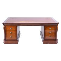 655-LARGE SPANISH OFFICE TABLE, EDWARDIAN STYLE, THIRD QUARTER OF THE 20TH CENTURY. 