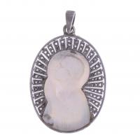 168-MOTHER-OF-PEARL DEVOTIONAL MEDAL.
