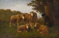 560-EARLY 20TH CENTURY ENGLISH SCHOOL. "PASTORAL LANDSCAPE".