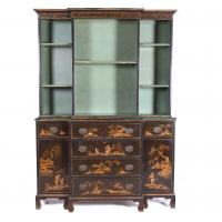 513-GEORGE IV BOOKCASE WITH CHINOISERIE, 19TH CENTURY. 