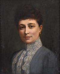 568-ESCUELA FRANCESA, SIGLO XIX. "JOVEN", 1888.