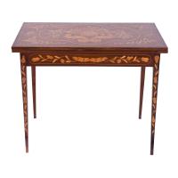 479-DUTCH NEOCLASSICAL-STYLE GAMING TABLE, LATE 19TH CENTURY. 