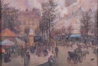 657-HENRY GRENIER (1882-1940) "STREET IN PARIS".