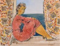656-PERE PRUNA OCERANS (1904-1977). "GIRL SITTING BY THE WINDOW", 1973.