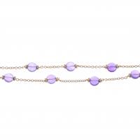 26006-DOUBLE BRACELET WITH AMETHYSTS.