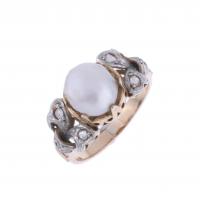 70-BELLE ÉPOQUE RING WITH PEARL.