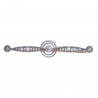 234-"NOUCENTISTA" BROOCH WITH DIAMONDS.