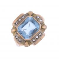 24-ART DECO RING WITH SPINEL.