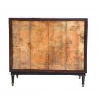 674-AFTER MODELS BY MAISON CHARLES. SIDEBOARD WITH EGYPTIAN DECORATION, CIRCA 1980.