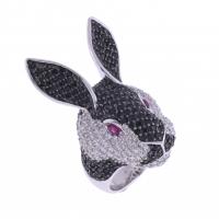 7-LARGE RABBIT-SHAPED RING.