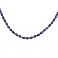 200-CHOKER WITH DIAMONDS AND SAPPHIRES.