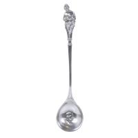 1-EMIL FUCHS (1866-1929) FOR CARTIER. H.J. HEINZ MOTHER AND SON SILVER SPOON.