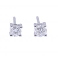 146-SOLITAIRE EARRINGS WITH DIAMOND.
