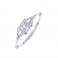 40-ART DECO STYLE SOLITAIRE RING.