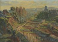 23781-MIQUEL PUJADAS BADIA (1892-1974).  "PAISAJE", 1942.