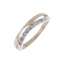 54-TWO-TONE ETERNITY RING.