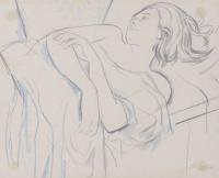 873-ALFRED OPISSO CARDONA (1907-1980). "WOMAN LYING DOWN".