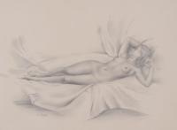 874-CARMEN OSÉS (1898-1961). "WOMAN LYING DOWN".