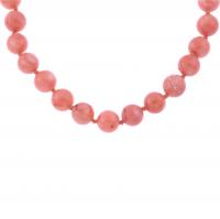 240-EXTRA LONG CORAL BEADS NECKLACE.