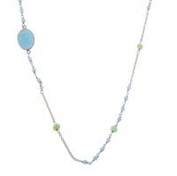 233-LONG NECKLACE WITH RHINESTONES