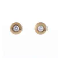 169-BUTTON EARRINGS WITH DIAMOND.
