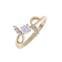 61-ART NOUVEAU-INSPIRED SOLITAIRE RING.