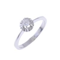 88-DIAMOND SOLITAIRE RING.