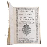 676-ORDENANZAS DE LA REAL AUDIENCIA DE EL PRINCIPADO DE CATALUÑA MANDADAS A IMPRIMIR POR SU MAJESTAD 1742