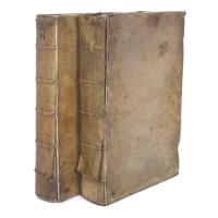 667-AMBROSII CALEPINI. DICTIONARII OCTOLINGUIS. II VOLUMES, 1681 EDITION