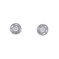 136-DIAMONDS STUD EARRINGS.