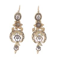 210-ELIZABETHAN LONG EARRINGS.