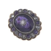 75-OVAL RING, EARLY 20TH CENTURY.