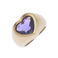 29-HEART RING WITH AMETHYST.