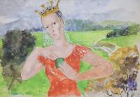 956-PERE PRUNA OCERANS (1904-1977). "GIRL WITH CROWN AND EMERALD", 1973.